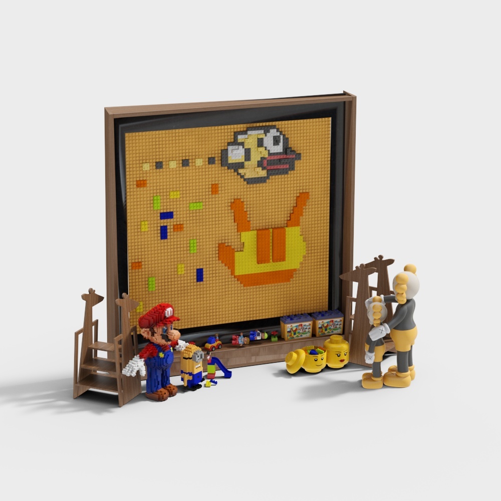 Childhood Memories Low-Poly 3D Model