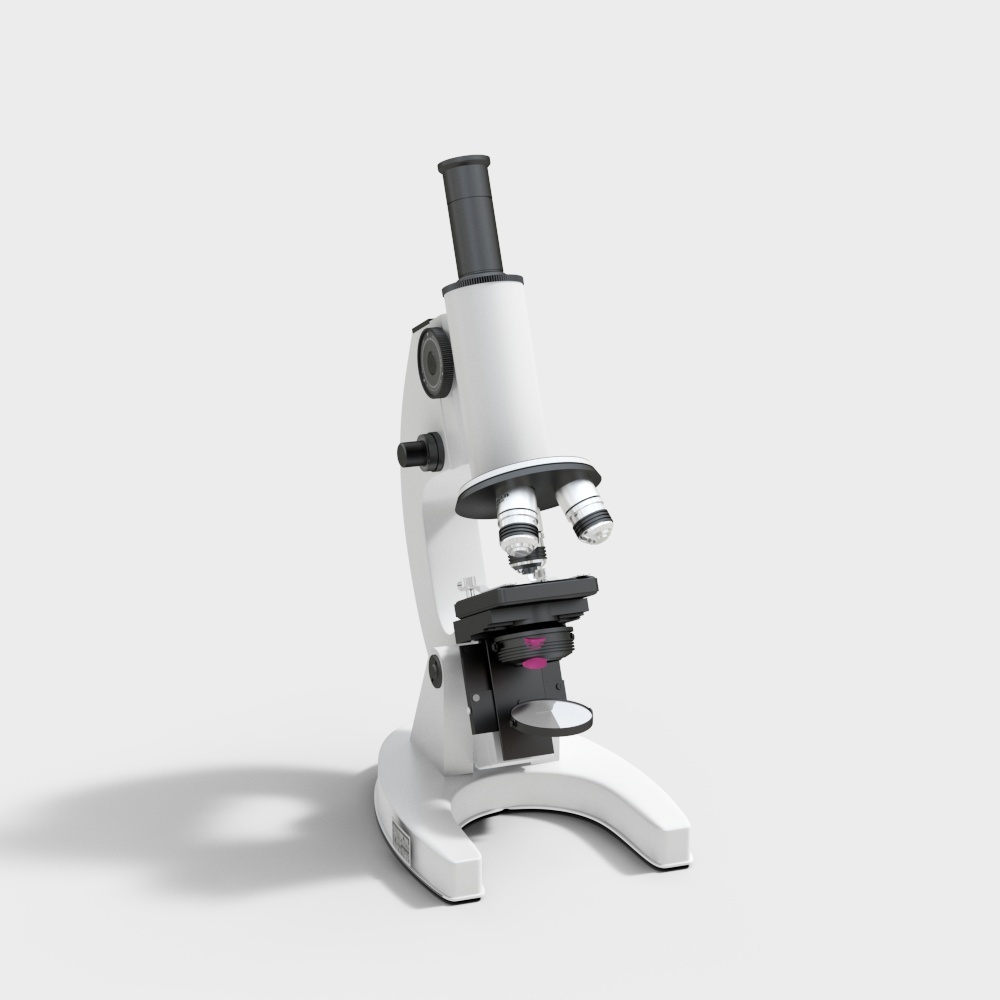 High-Detail Microscope 3D Model for Creative Projects