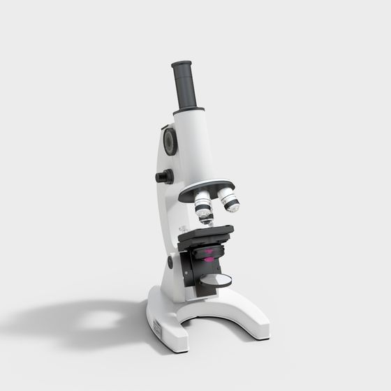High-Detail Microscope 3D Model for Creative Projects