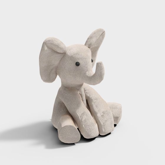 Cute Low-Poly Elephant 3D model
