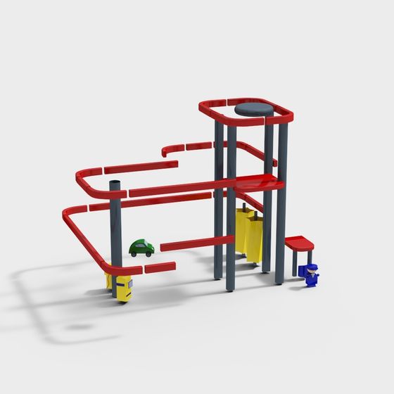 Vibrant City Skate Park 3D model