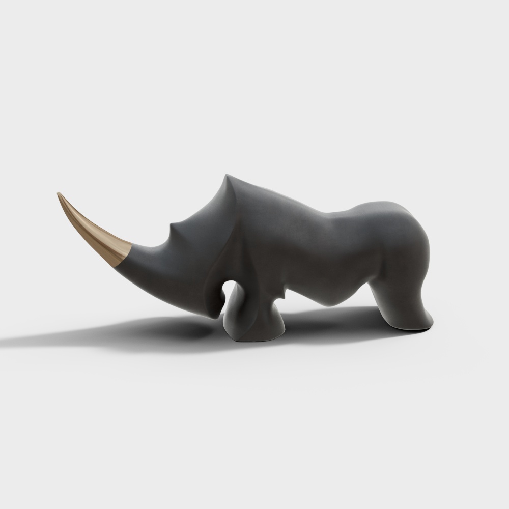 Rhino small sculpture ornaments-wx