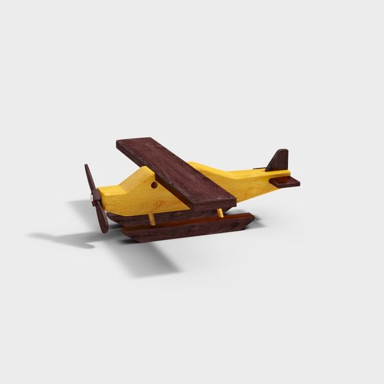 Vintage Snow Glider 3D model