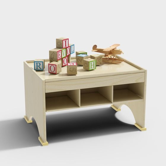 Children's Learning Desk 3D model
