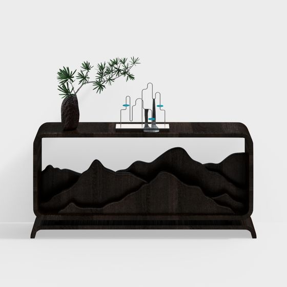 Mountain View Console Cabinet 3D model