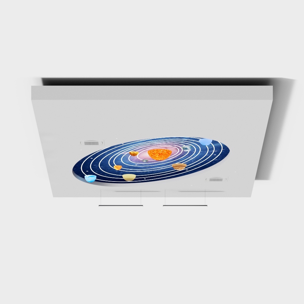 Stunning Low Poly Solar System 3D Model