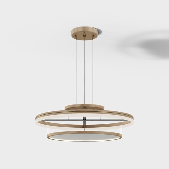 Geometric Pendant Light 3D model - Ring of Light