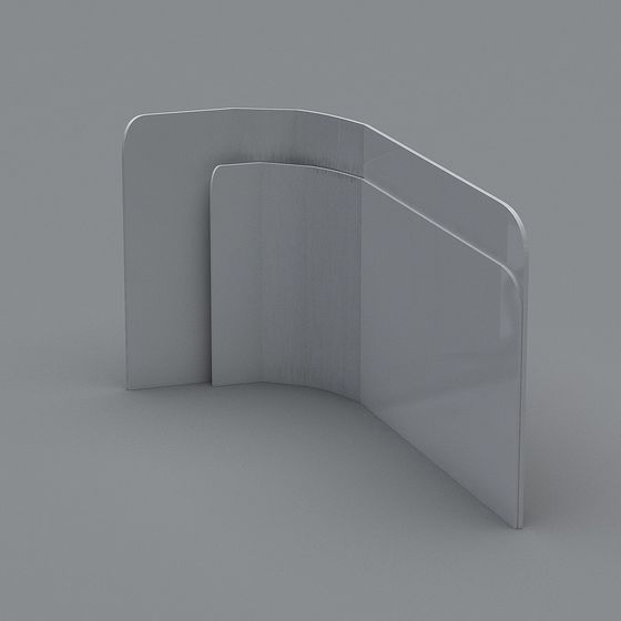 Unique Low-Polygon Gray Metal 3D model