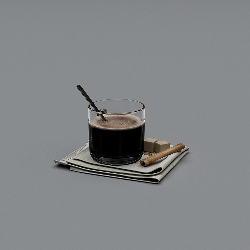 Warm Coffee Moment 3D model