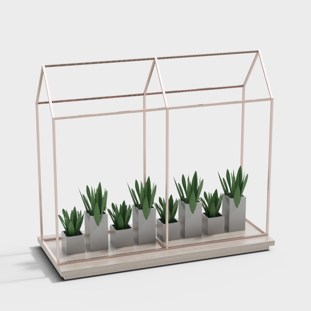 Modern Greenhouse 3D model with Polished Design