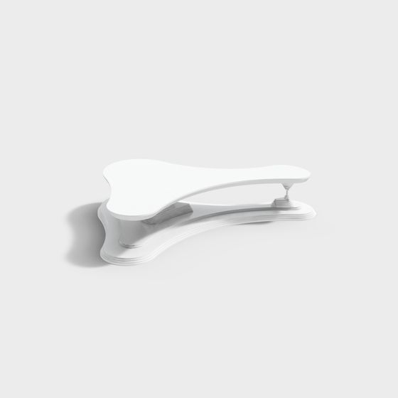Streamlined Artistic Stool 3D model for Modern Designs