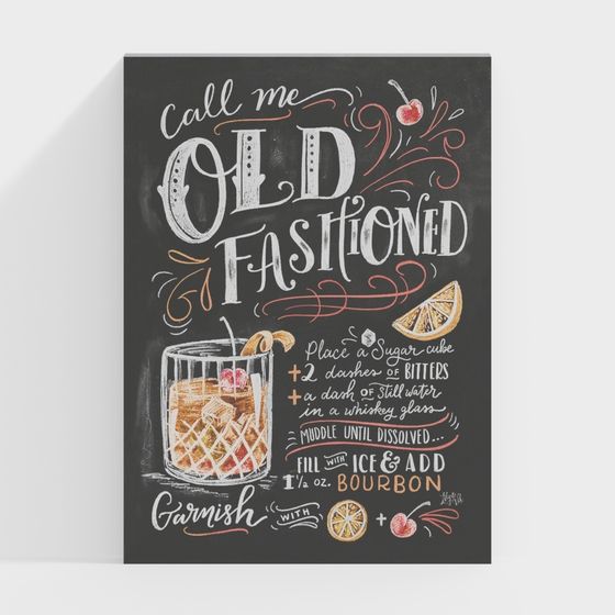 Old Fashioned 3D Model for Vintage Bar Design