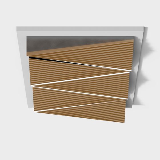 Origami Art Cabinet 3D model