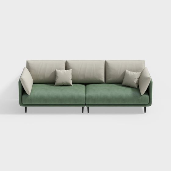 Urban Comfort Sofa 3D model for Modern Spaces