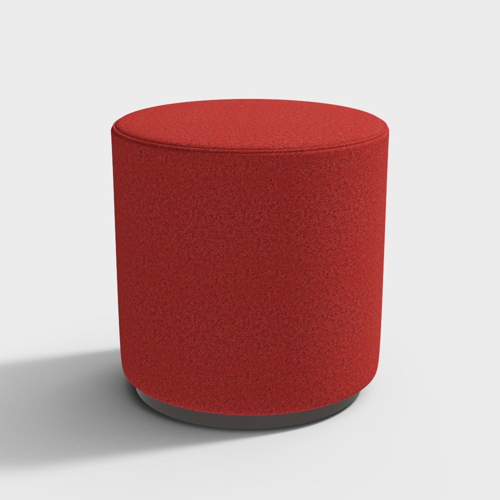 Stylish Rounded Stool 3D model for Modern Interiors