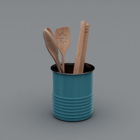 Vintage Kitchen Utensils Holder 3D model