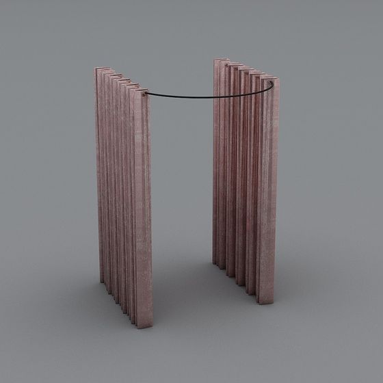 Unique Low Poly Wood Panel 3D Model