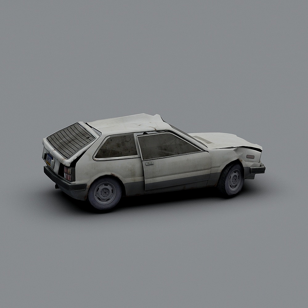 Retro Old Car 3D model