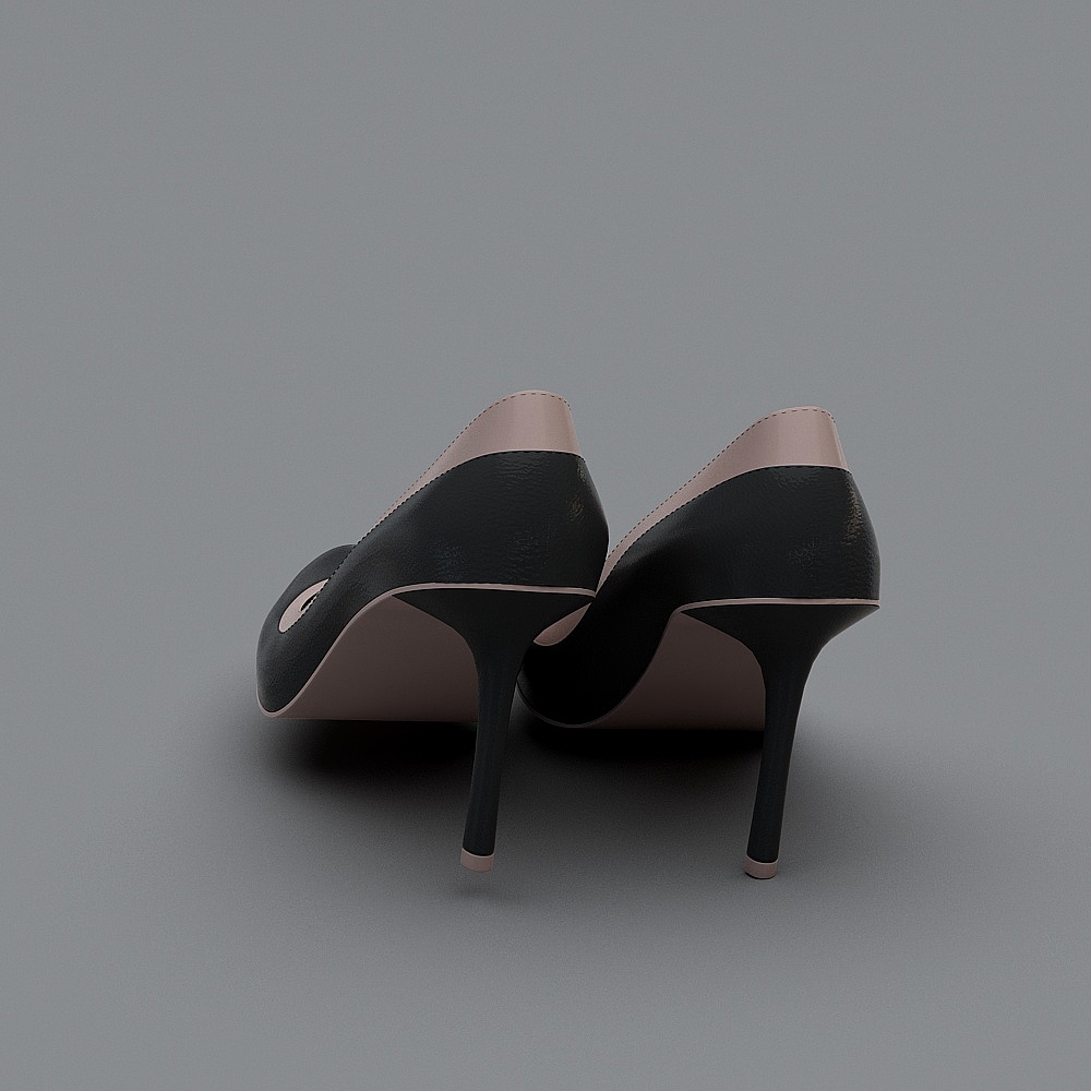 Urban Elegance High Heel Shoes 3D model