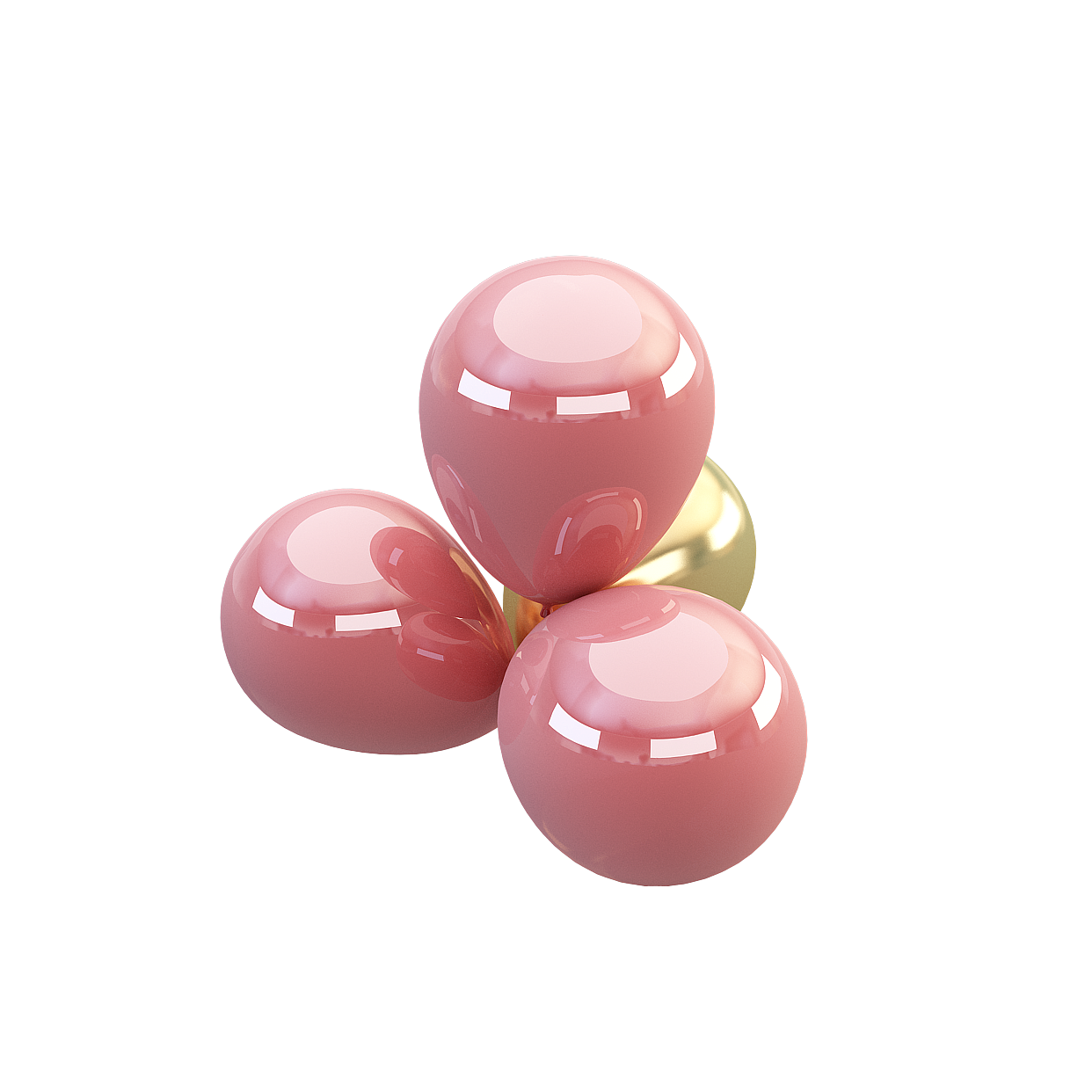 Sphere Harmony Glossy Spheres – Low-Poly Glossy Design