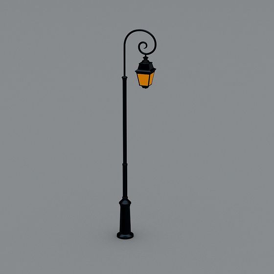 Vintage Street Lamp 3D model