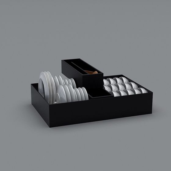 Stylish Kitchen Storage Box 3D model