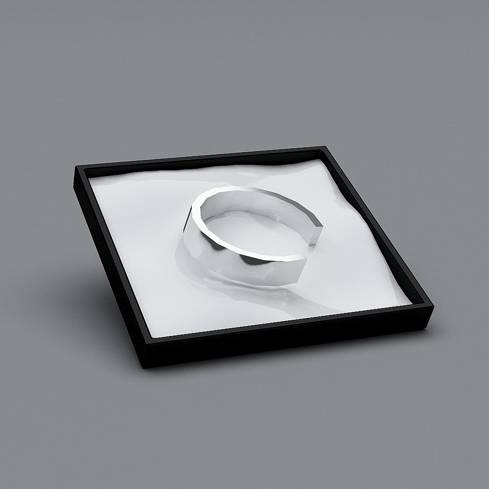Minimalist Ring 3D model for Modern Designs