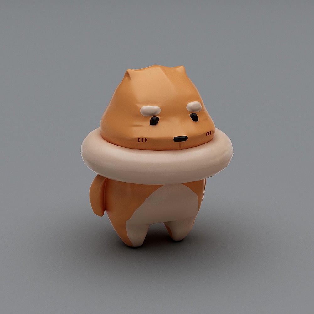Charming Furry Friend 3D Model
