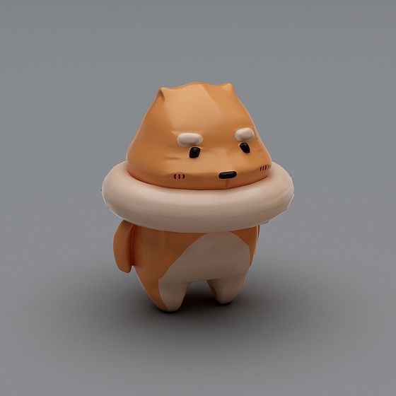 Charming Furry Friend 3D Model