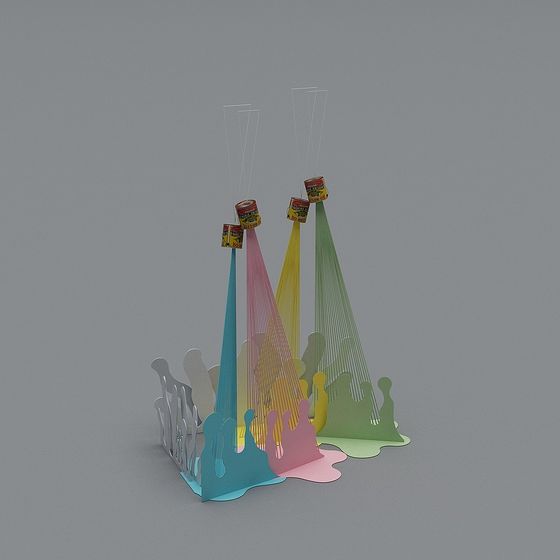 Vibrant Low-Polygon 3D Model for Creative Projects