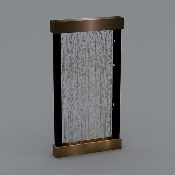 Stylish Light 3D Model for Entrance Areas in Black