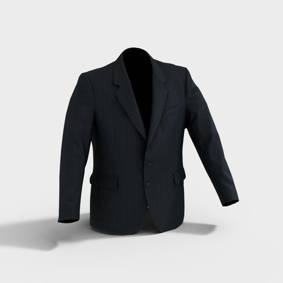 Elegant Low-Poly Suit 3D model