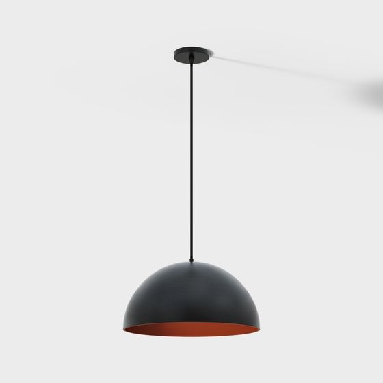 Elegant Minimalist Pendant Lamp 3D model