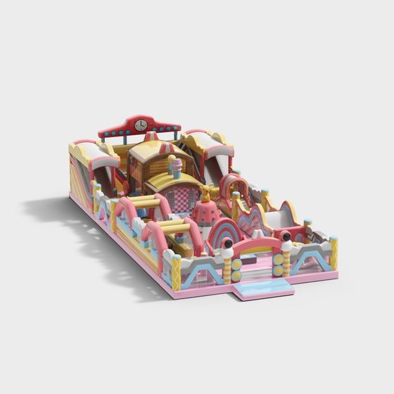 Colorful Kids Playground 3D model