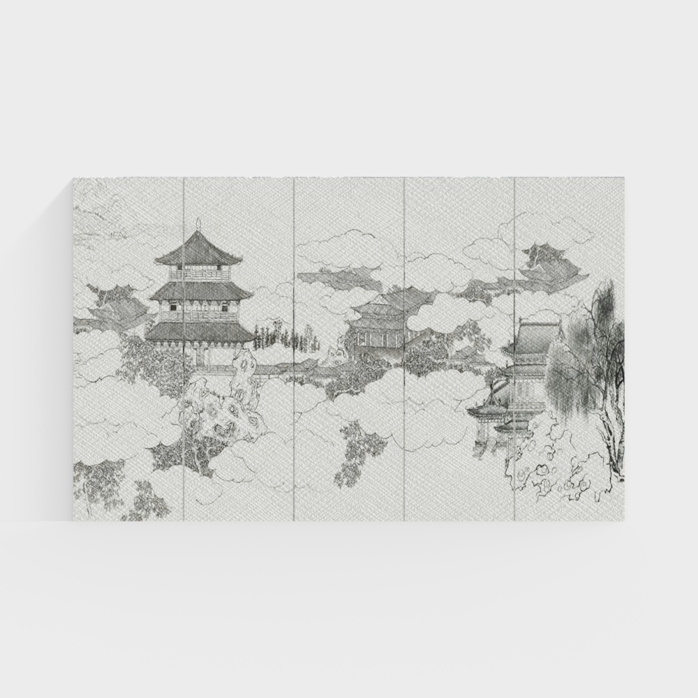 Parete di Sfondo Paesaggio Ristorante