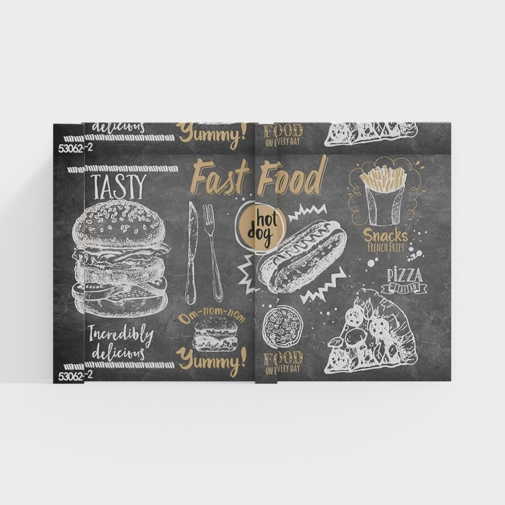 Restaurants Nordic background wall