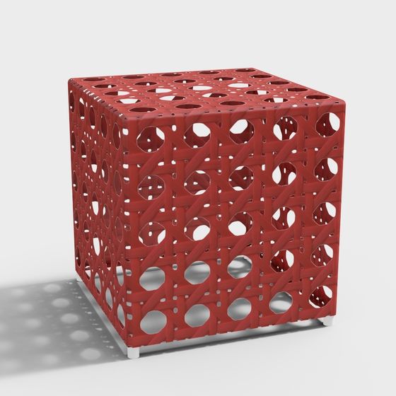 Woven Cube 3D Model for Modern Design