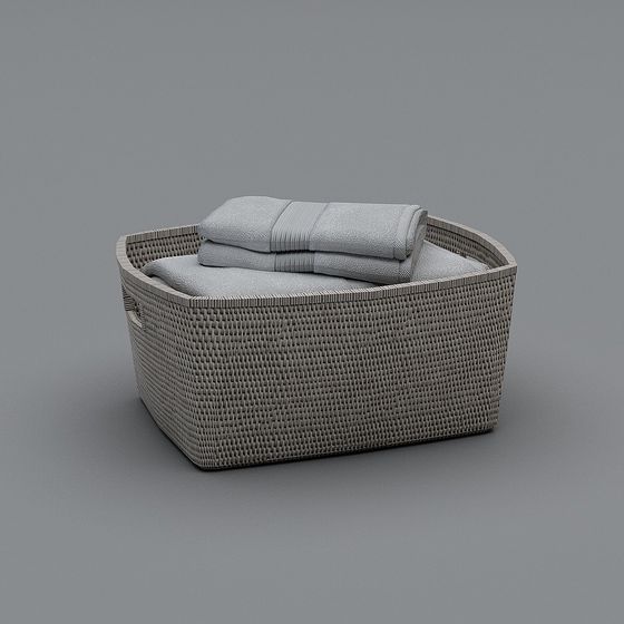 Elegant Woven Sofa Bed 3D model for Cozy Interiors