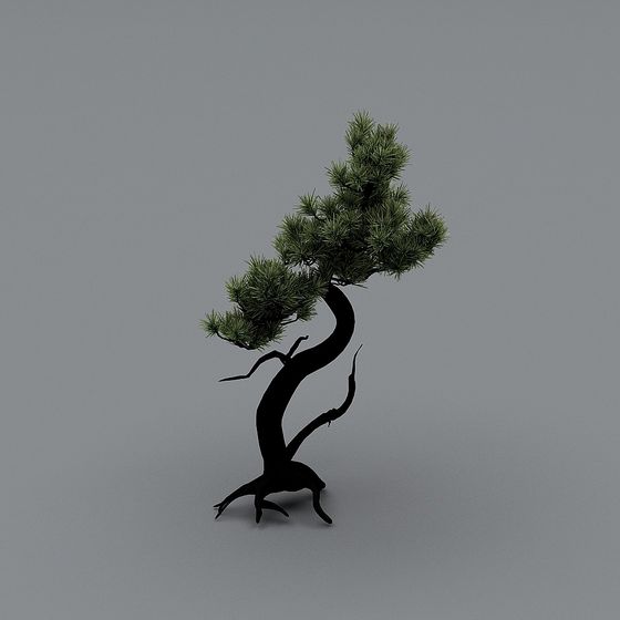 Stylish Low Poly Pine Tree 3D Model