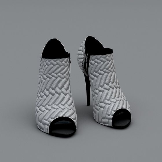 Futuristic High Heel 3D model with Unique Design