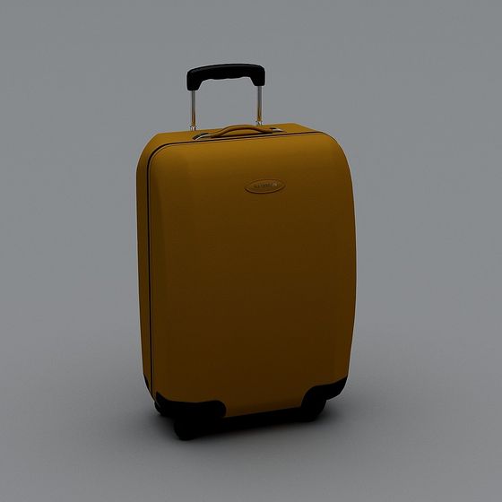 Elegant Low-Poly Luggage 3D model