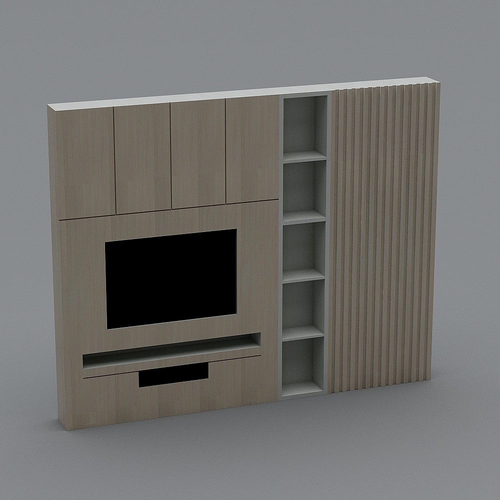 Modern Minimalist TV Cabinet 3D model