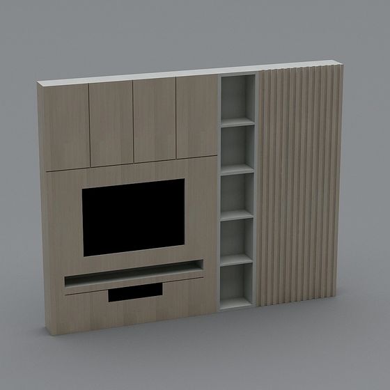 Modern Minimalist TV Cabinet 3D model