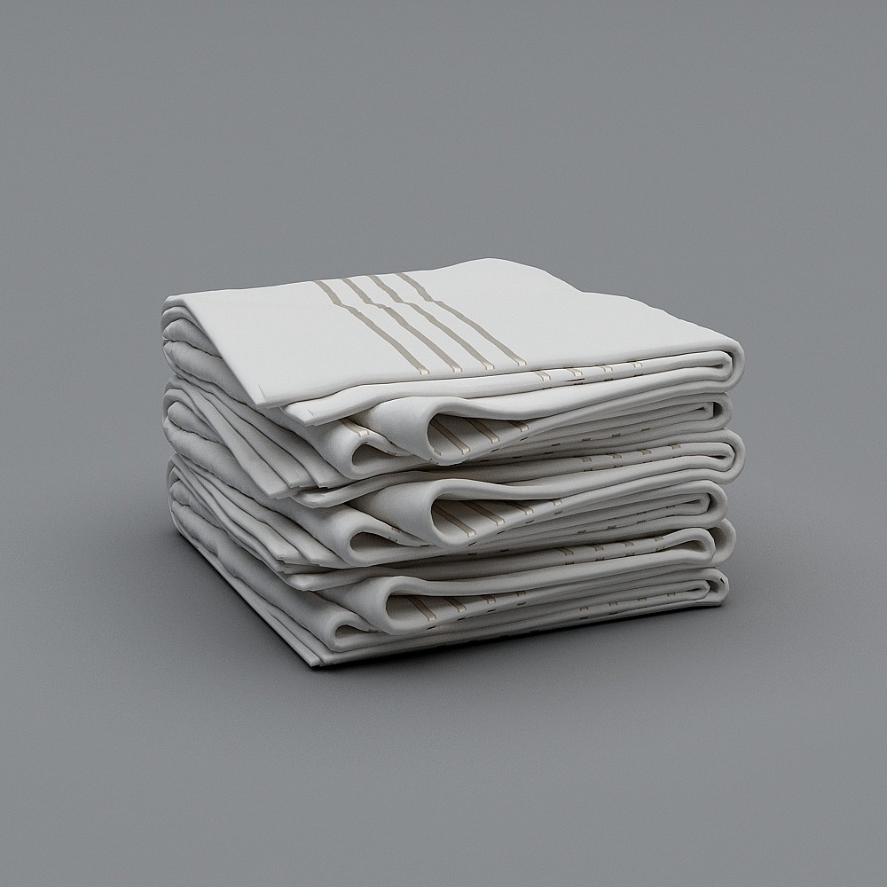 Low-Poly Stack of Newspapers 3D model
