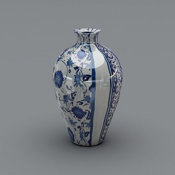 Qinghua Porcelain Vase 3D model