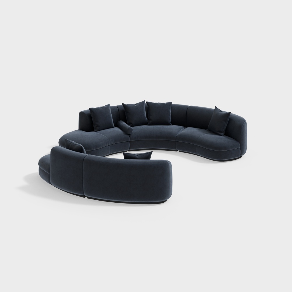 Curve Comfort Sofa 3D model