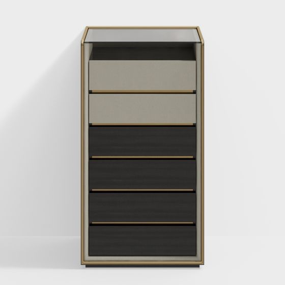 Minimalist Storage Cabinet 3D model