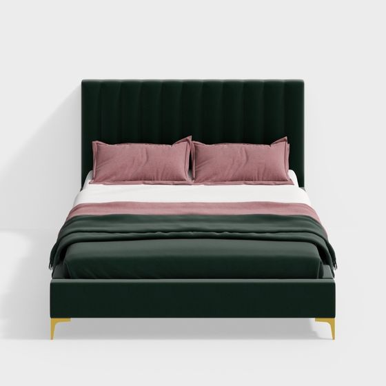Velvet Dream 3D model Bed