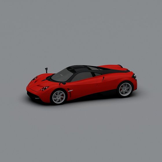Stunning Low-Poly Supercar 3D model
