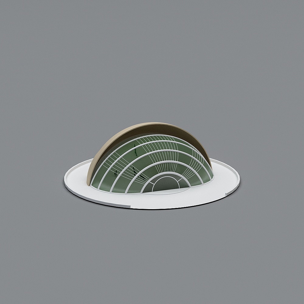 Innovative Low-Polygon Architectural Model 3D model